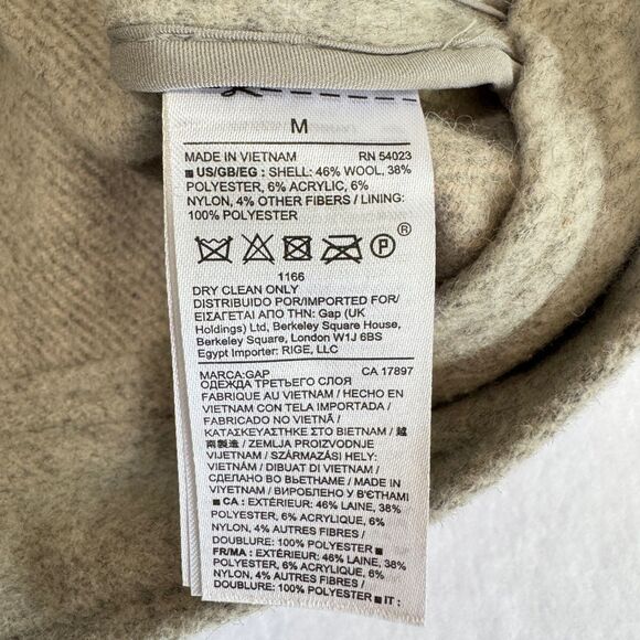 GAP Gray Wool Blend Trucker Jacket - Picture 4 of 6